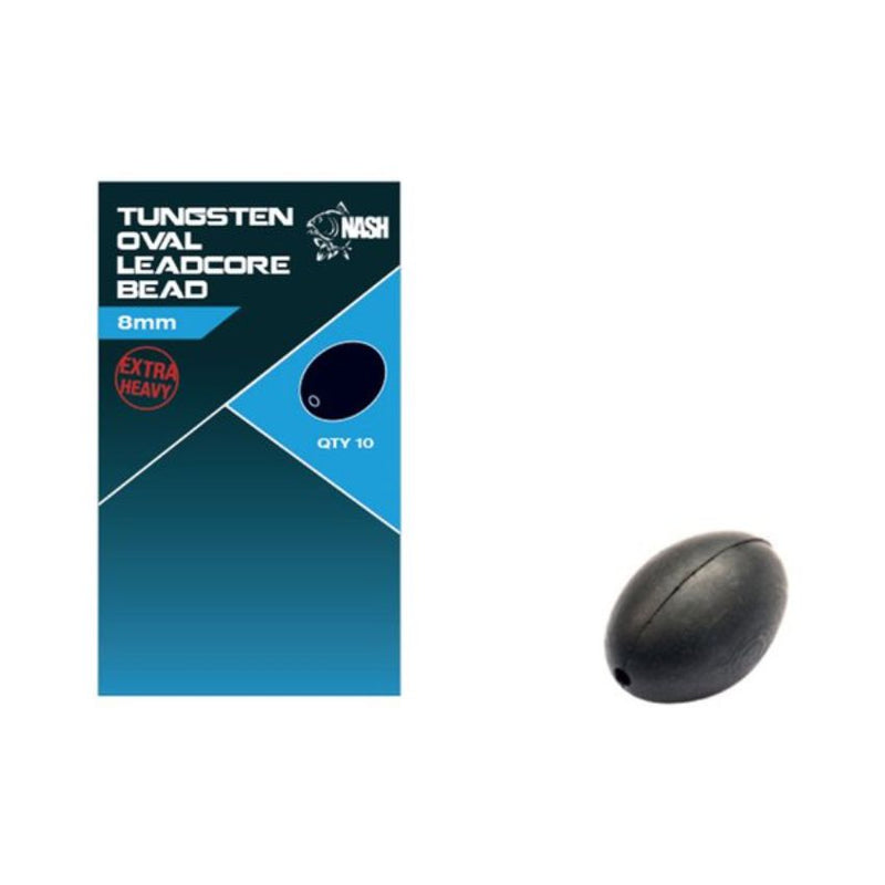 Nash Tungsten Leadcore Oval Bead