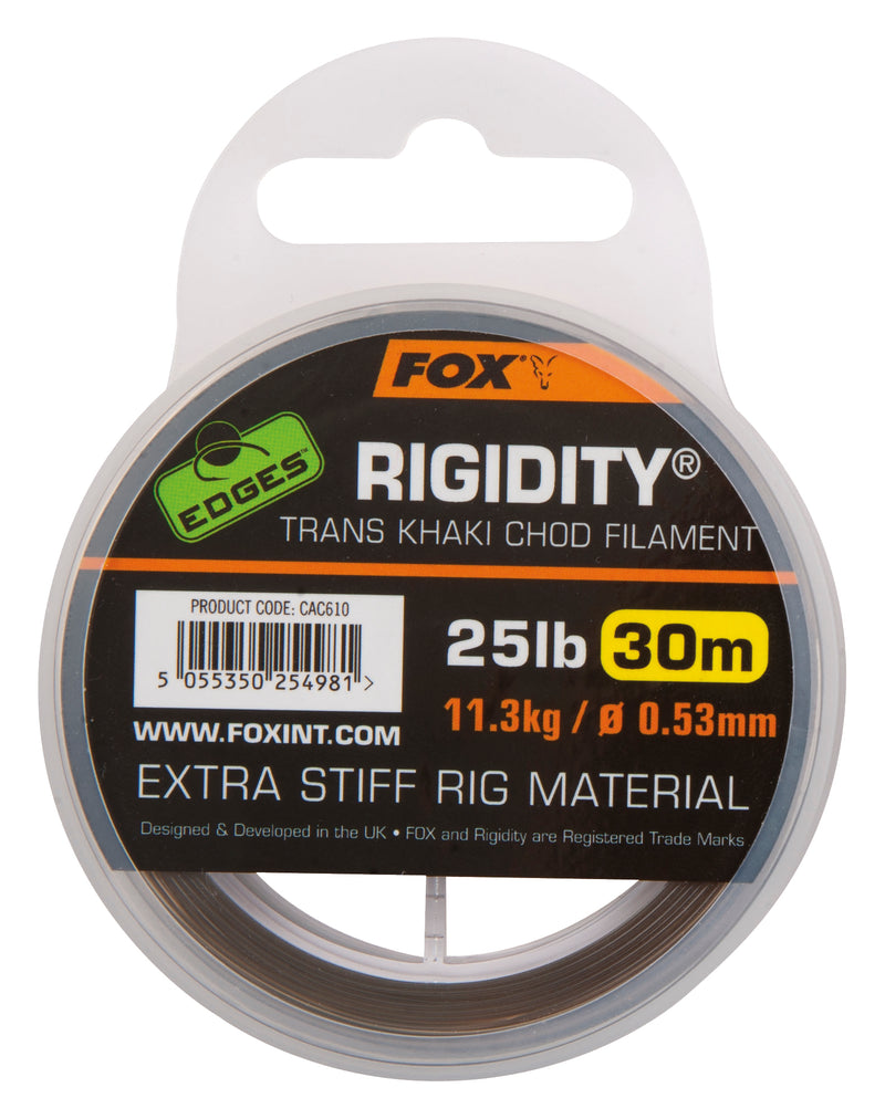 Fox Edges Rigidity Trans Khaki Chod Filament 30m (4459173281877)