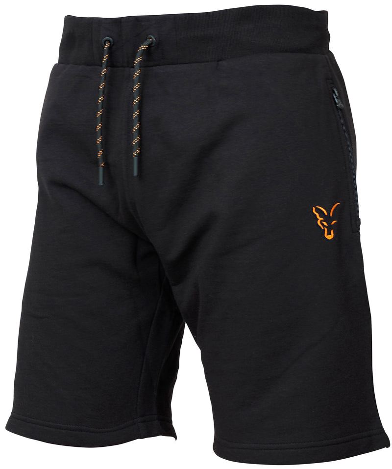 Fox Collection LW Jogger Shorts Black/Orange (4459320148053)