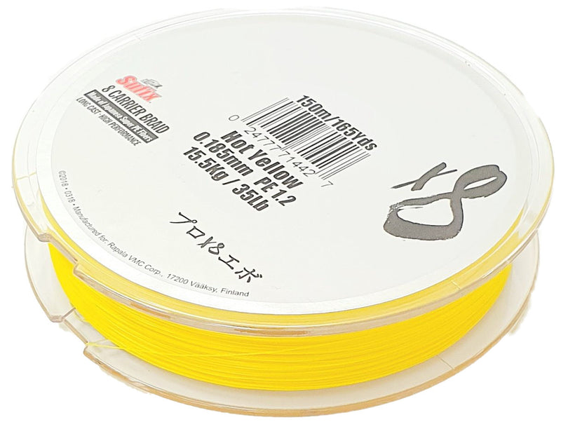 Sufix 8 Carrier Braid Yellow (2655446433877)