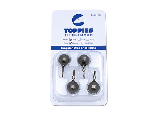 Toppies Tungsten Drop Shot Round Natural (4177538383957)