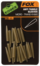 Fox Edges Anti Tangle Sleeves Trans Khaki (4340165935189)