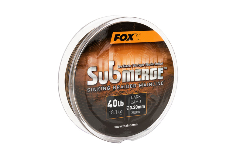 Fox SubMerge Sinking Braided Mainline 300m Dark Camo (4340027293781)