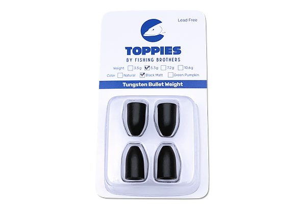 Toppies Tungsten Bullet Weight Black Matt (4177530749013)