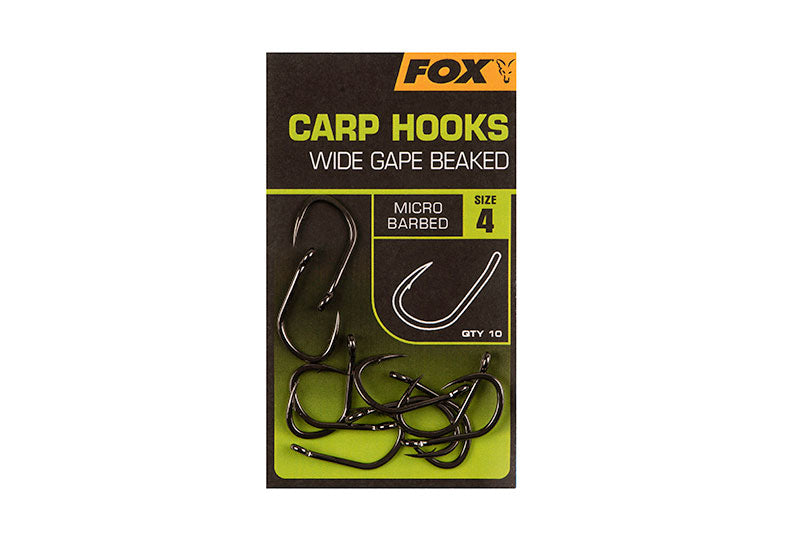 Fox Carp Hooks Wide Gape Beaked