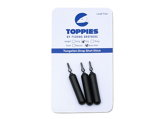 Toppies Tungsten Drop Shot Stick Black Matt (4177536352341)