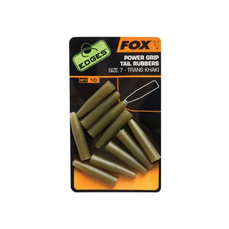 Fox Edges Power Grip Tail Rubber Trans Khaki Size 7