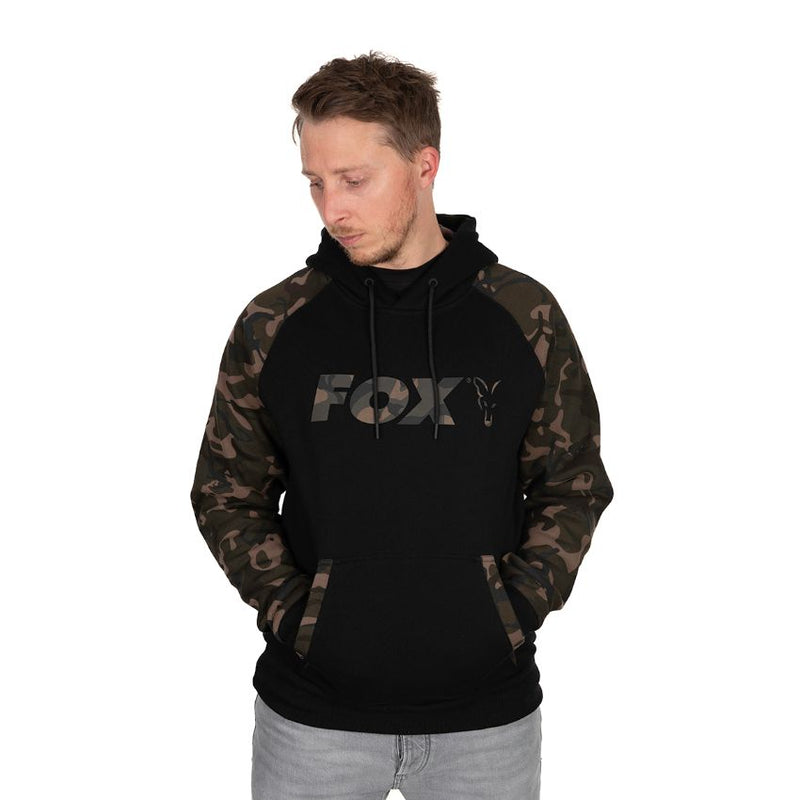 Fox Raglan Hoodie Black/Camo