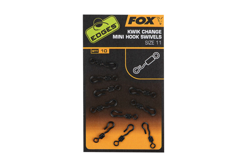 Fox Edges Kwik Change Mini Hook Swivle Size 11