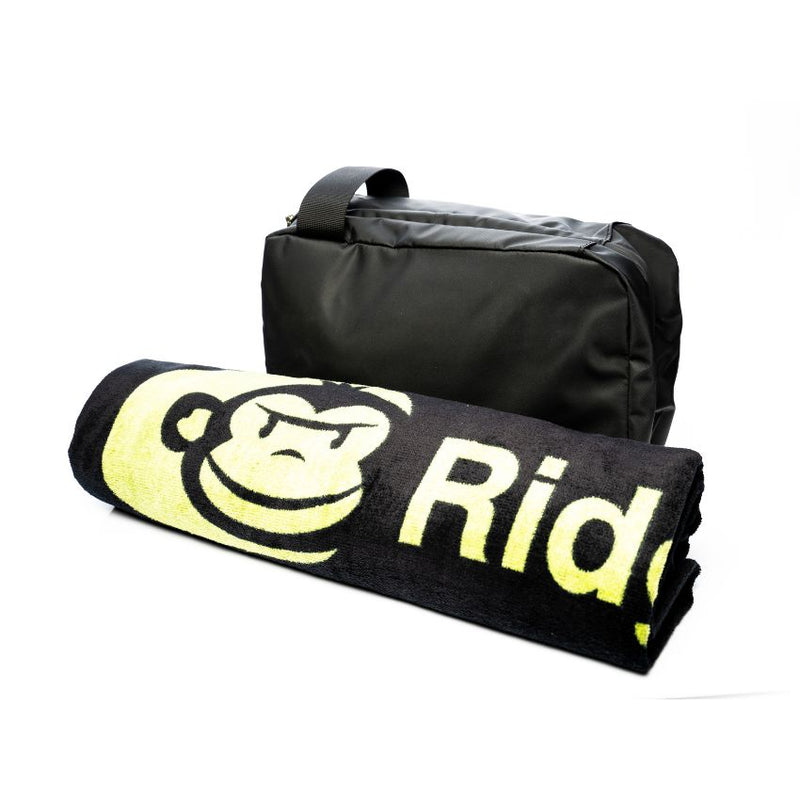 Ridge Monkey LX Bath Towel and Weatherproof Shower Caddy Set