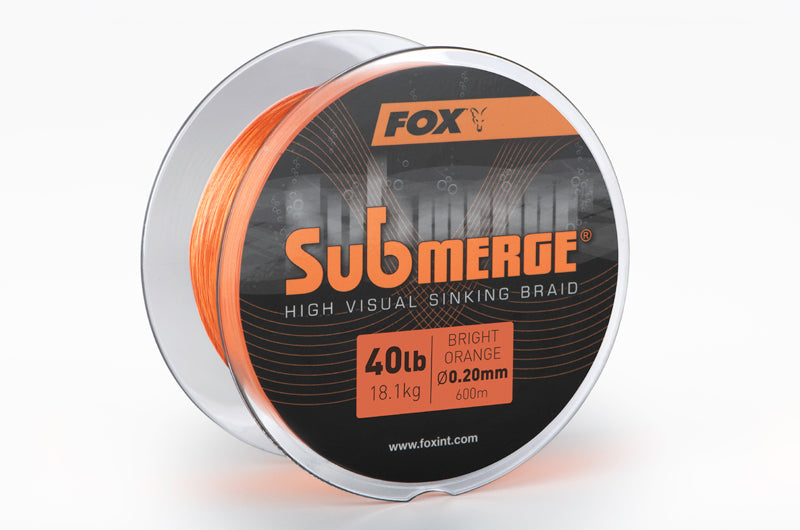 Fox Submerge Braided Mainline Bright Orange 600m (4754042847317)